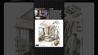 Architectural interior cross-section