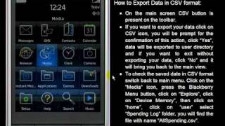 How to Generate CSV and Graph Chart in Spending Log.