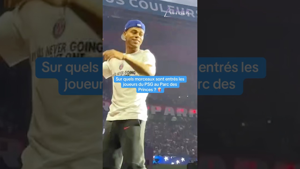 Sur quels morceaux de musique sont entrés les joueurs du PSG au Parc des Princes ? 🍿#psg #foot