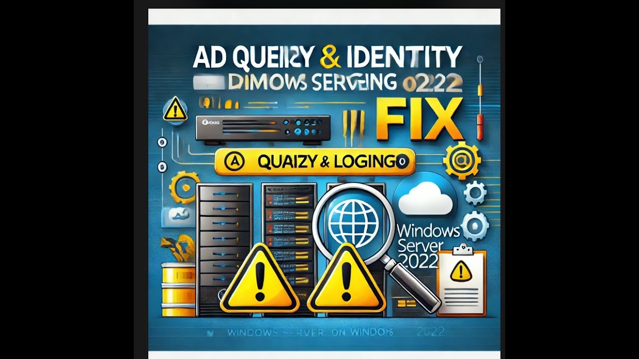 AD Query & Identity Logging Issues on Windows Server 2022 - YouTube