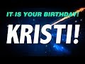 HAPPY BIRTHDAY KRISTI! This is your gift.