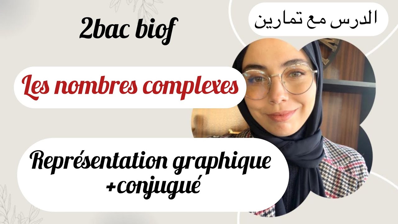 Les nombres complexes 2bac :شرح الدرس 1 la representation graphique ,le conjugué,reel/imaginaire pur