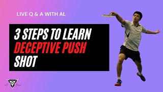 HOW to do DECEPTIVE PUSH in Badminton