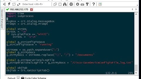 SecureCRT Scripting Tutorial: Automating Tasks with Python & VBScrip