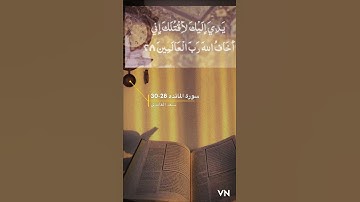 سورة المائده الايه 28-30
