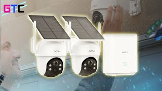 Unboxing AOSU SolarPowered Security Cameras Outdoor Wireless 4 CamKit : Good Tech Cheap