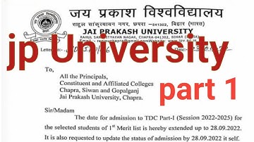 JP University Admission 2022-25/ jp University