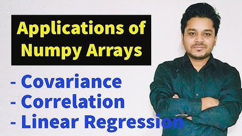 Covariance | Correlation | Linear Regression | Numpy Arrays | CBSE