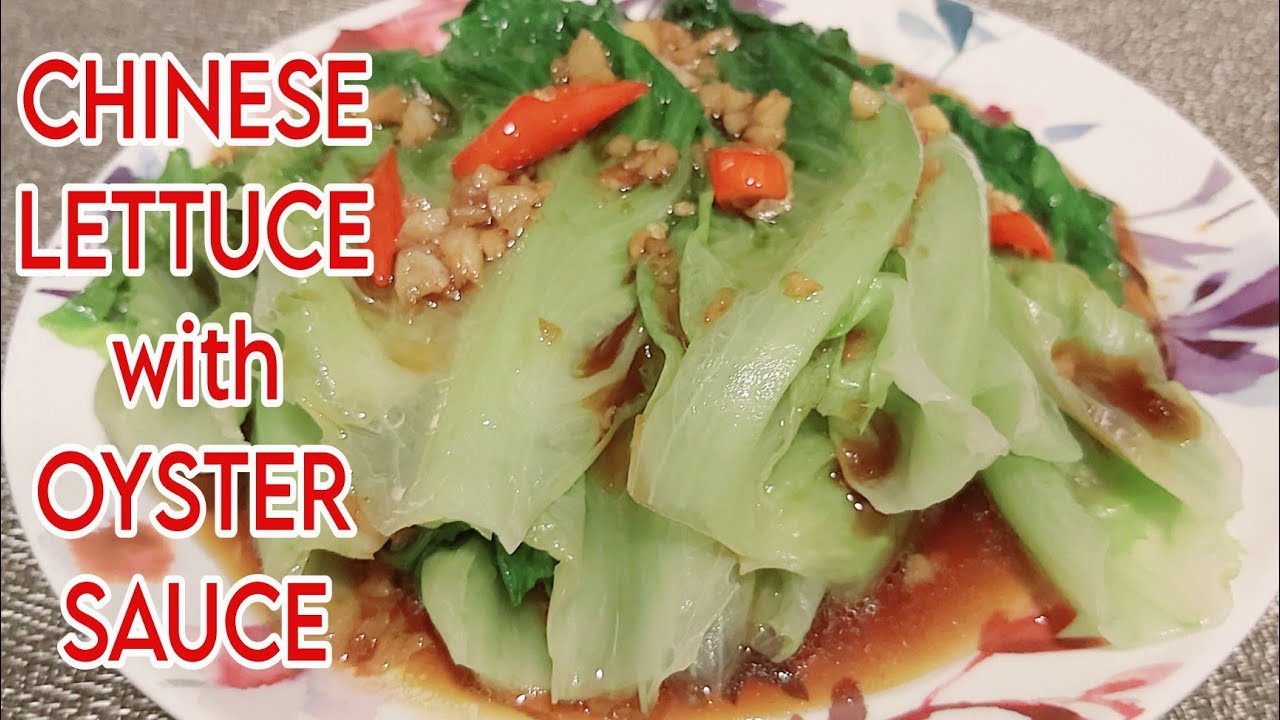 Chinese Lettuce Recipe Quick & Easy Chinese Lettuce with Oyster Sauce