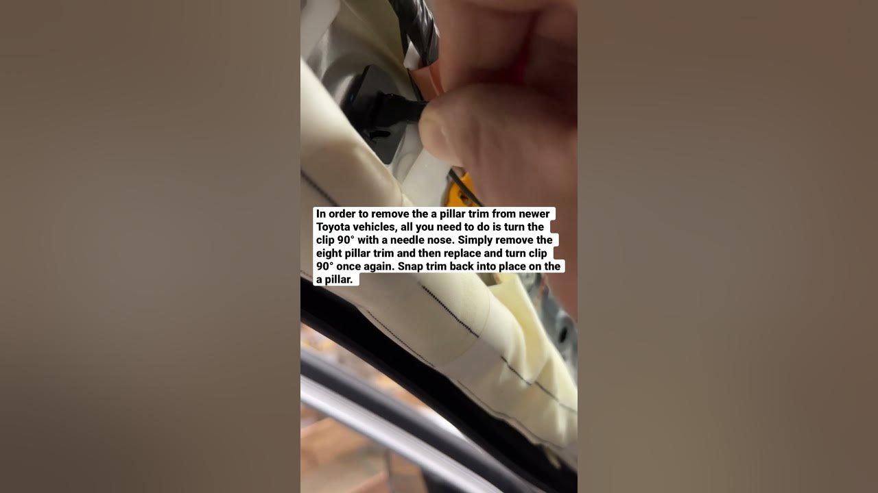 Remove Apillar trim from Toyota Lexus vehicles. YouTube