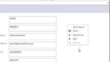 اضافة اوامر مخصصة للقائمة المختصرة Access VBA