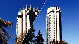 Первый сейсмостойкий небоскреб в Алматы. Гостиница Казахстан. За фасадом (HD)