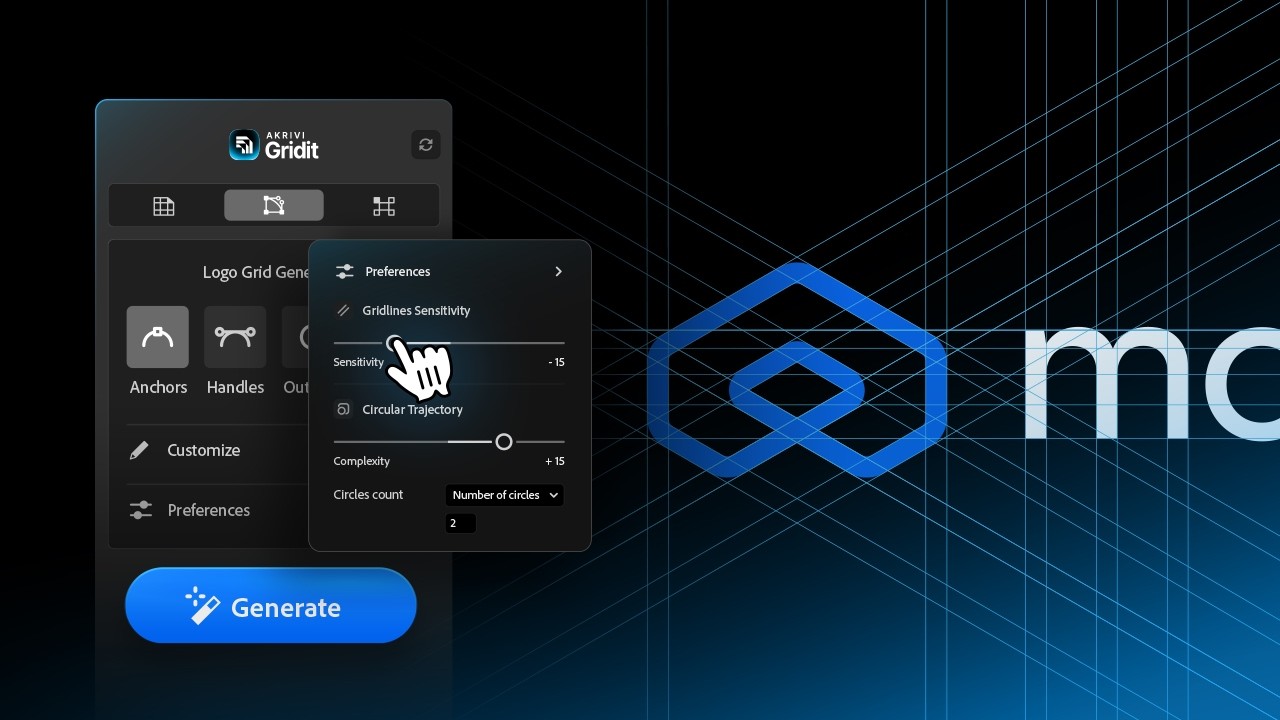 How to Use Gridlines Sensitivity in Logo Grid Generator - YouTube