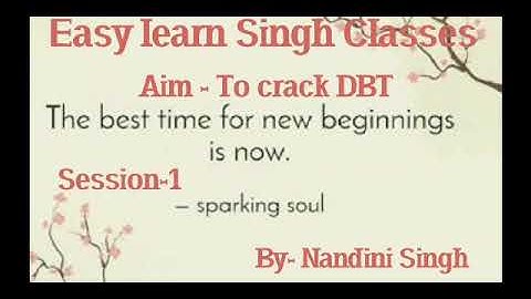 Q&A Session-1 | Crack  DBT Jrf 2020 | By Nandini Singh