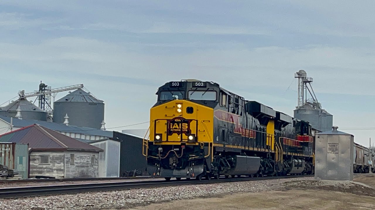 Iais 503 IAIS 503 departing Victor after picking up a car - YouTube
