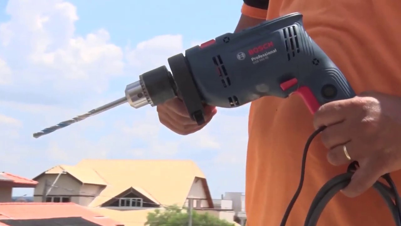 Furadeira De Impacto Gsb 550 Re 127v 550w Bosch Professional Youtube