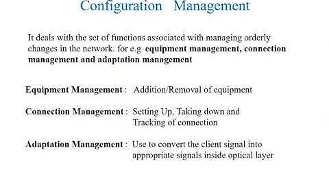 Configuration Management