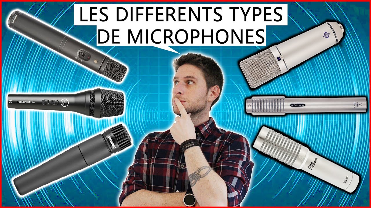 Collection De Différents Types De Microphones Dans Un Style Réaliste Isolé  Sur Fond Blanc. Ensemble De Microphones De Musique. Ancien Studio, Radio,  Micro Stéréo, Micro Avec Câble Court, Petit Micro Sur Le