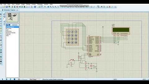 simulasi rangkaian keypad dengan atmega 8535