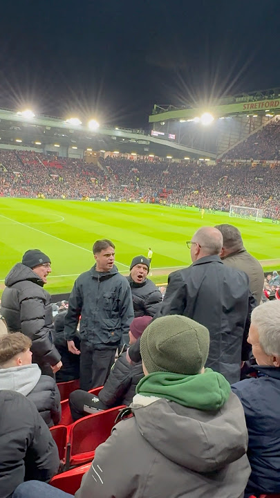 Fight breaks out at Old Trafford Manchester United vs Rangers #fight #football #fans #manutd #ranger