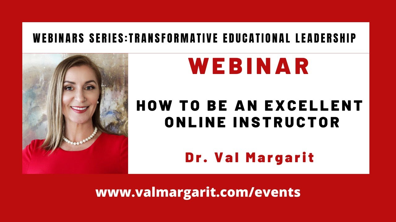 HOW TO BE AN EXCELLENT ONLINE INSTRUCTOR - YouTube