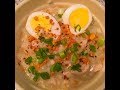 Arroz Caldo / Lugaw with Left Over Turkey (Filipino food) (Filipino recipe) (Thanksgiving Leftovers)