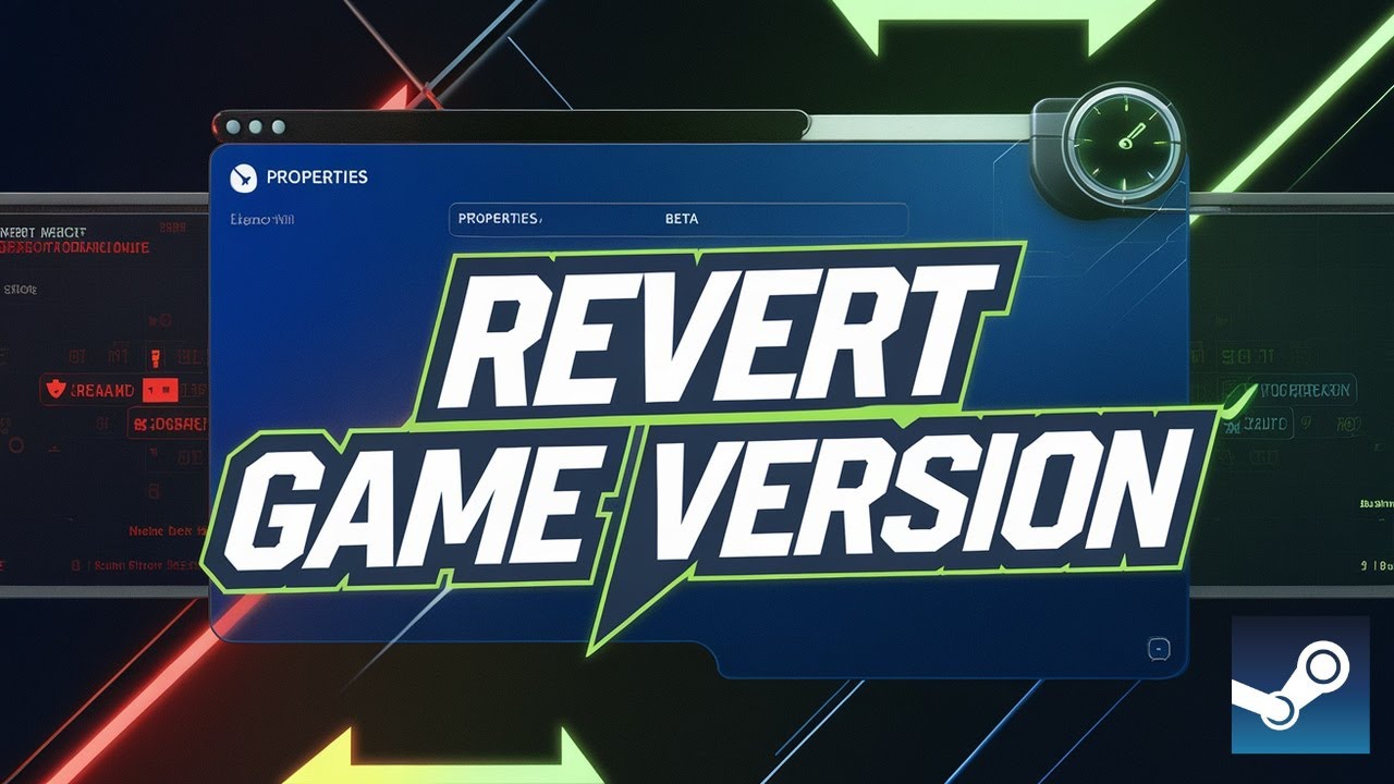 How To Revert Back To An Older Version Of A Game On Steam YouTube 