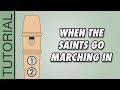 When the saints go marching in sol majeur  flte  bec