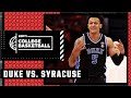 Duke Blue Devils vs. Syracuse Orange | Full Game Highlights