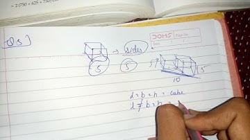 three cubes each of dude 5 cm are joined end to end. find the surface area of the resulting cuboid.