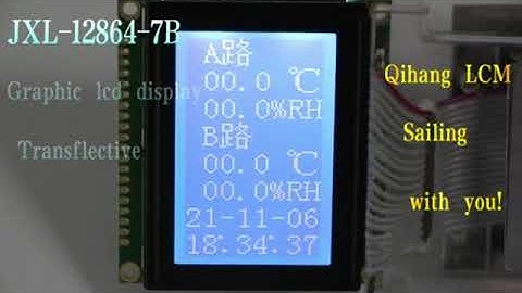 NT7107C Graphic LCD Display Module STN 128x64 Dots Transflective Positive