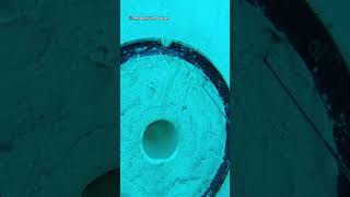 Guy seals his leaking swimming pool hole in an amazing way #shortsvideo