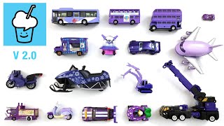 Purple Color Cars Collection tomica transformers lego