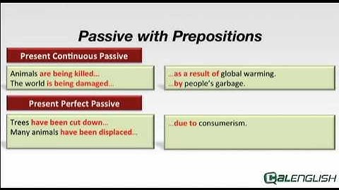Passive with Prepositions