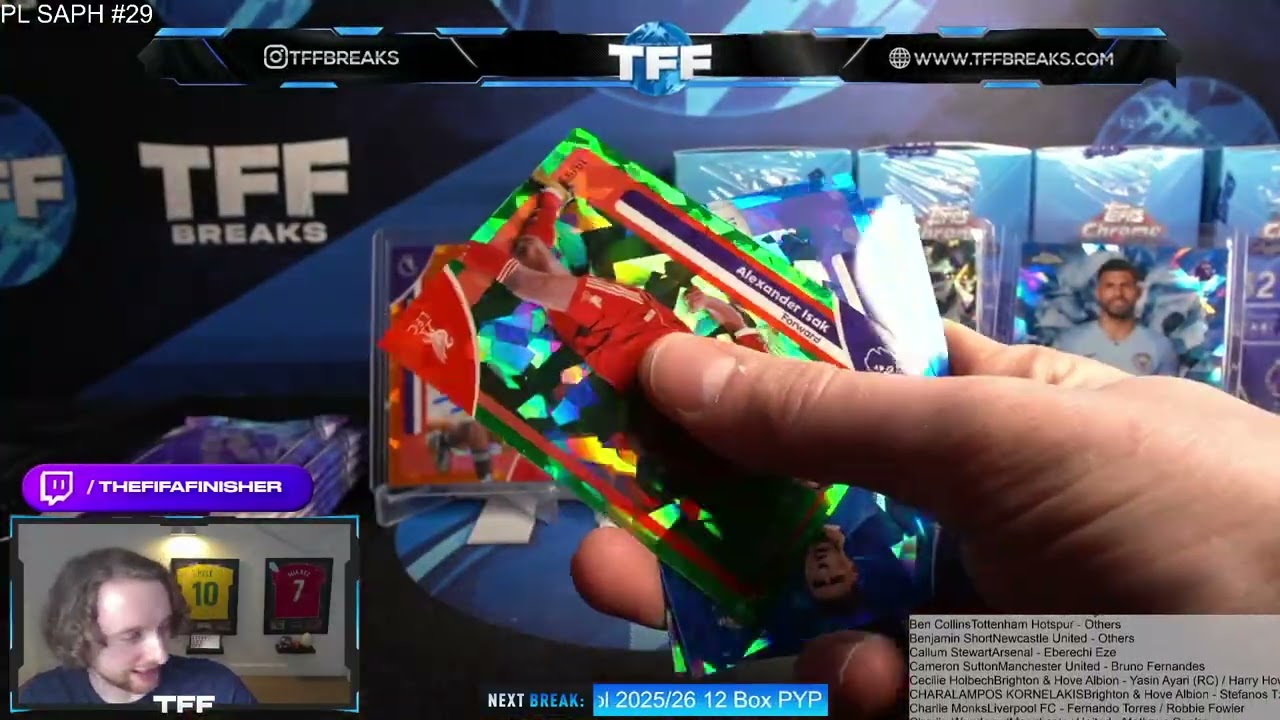 2026 Topps Chrome Premier League Sapphire Hobby 10-Box Case PYT/PYP #29