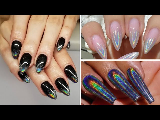 Glossy Dark Purple Glitter Ombre : Best press on nails in India – The  NailzStation