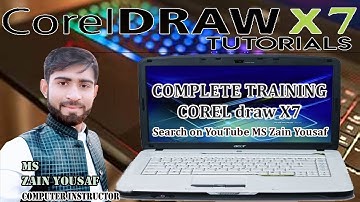 Corel Draw X7 Tutorials in Urdu Hindi Lesson 6 shape tool by zain yousaf Computer Instructor