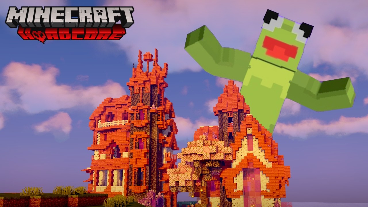 I Built The Hardest Build Of My Minecraft Career In Hardcore! - YouTube