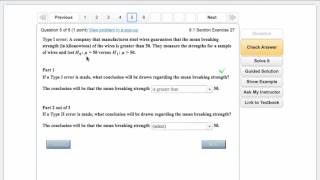 Type 1 and type 2 error example