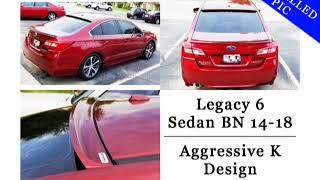 EXTREME SPOILER // SUBARU LEGACY 5th 6th , WRX STI 2011-2014 ROOF Trunk Spoiler
