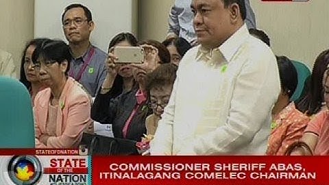 SONA: Commissioner Sheriff Abas, itinalagang Comelec chairman