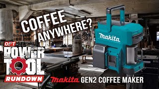 Makita 18V LXT Cordless Coffee Maker DCM501Z Jobsite | Power Tool Rundown