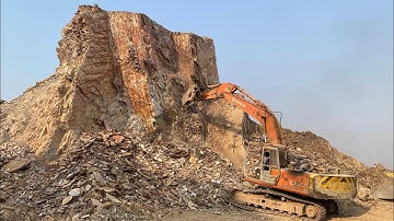 Excavator Breaking Mountains | Dangerous Operator Skills in Action
