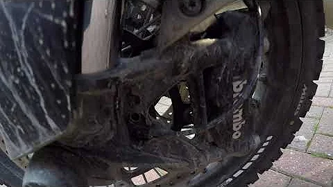 School boy error, 230 miles with the bolt missing out of the ABS sensor...oops! KTM1290 #ktm