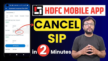 How to  Cancel SIP through HDFC Mutual Fund App | HDFC Mutual Fund Mobile App से SIP कैसे बंद करें