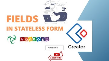 Fields in Stateless Form in Zoho Creator   Hindi