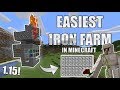 Most easy and smallest IRON FARM in MINECRAFT!