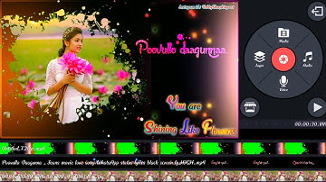 How to Make Trending Beautiful Lyrical Whatsapp Status Video Editing In Kinematser Telugu 2020