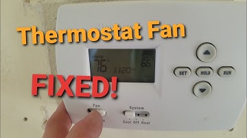 Honeywell Thermostat Not Working: Fan Won