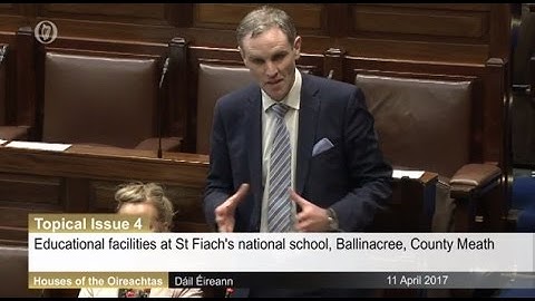 Shane Cassells TD: Development of educational facilities at St Fiach